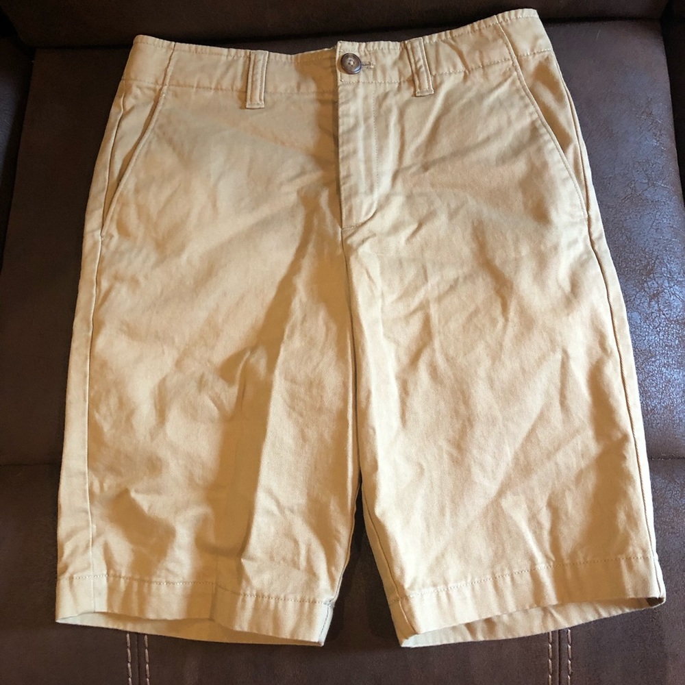 Boy’s Lands’ End Chino Cadet Khaki Shorts